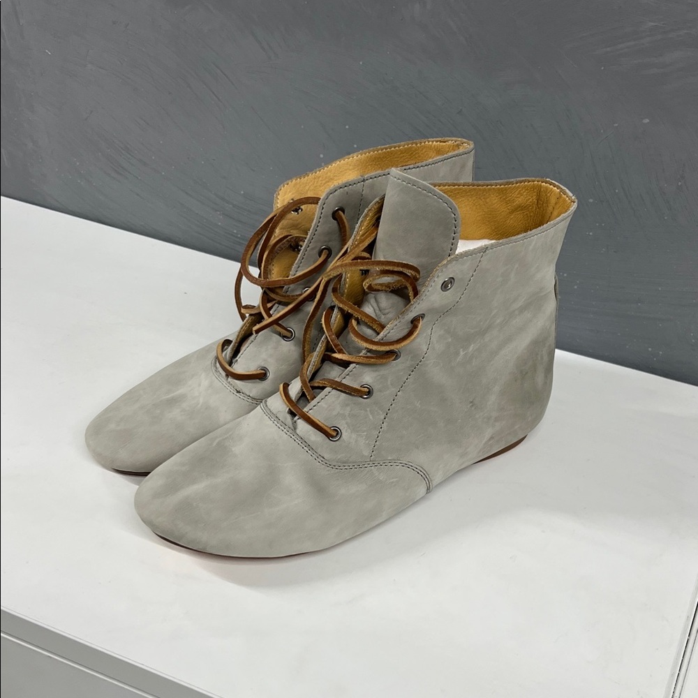 Rosa Mosa Gray Lace-Up Boots